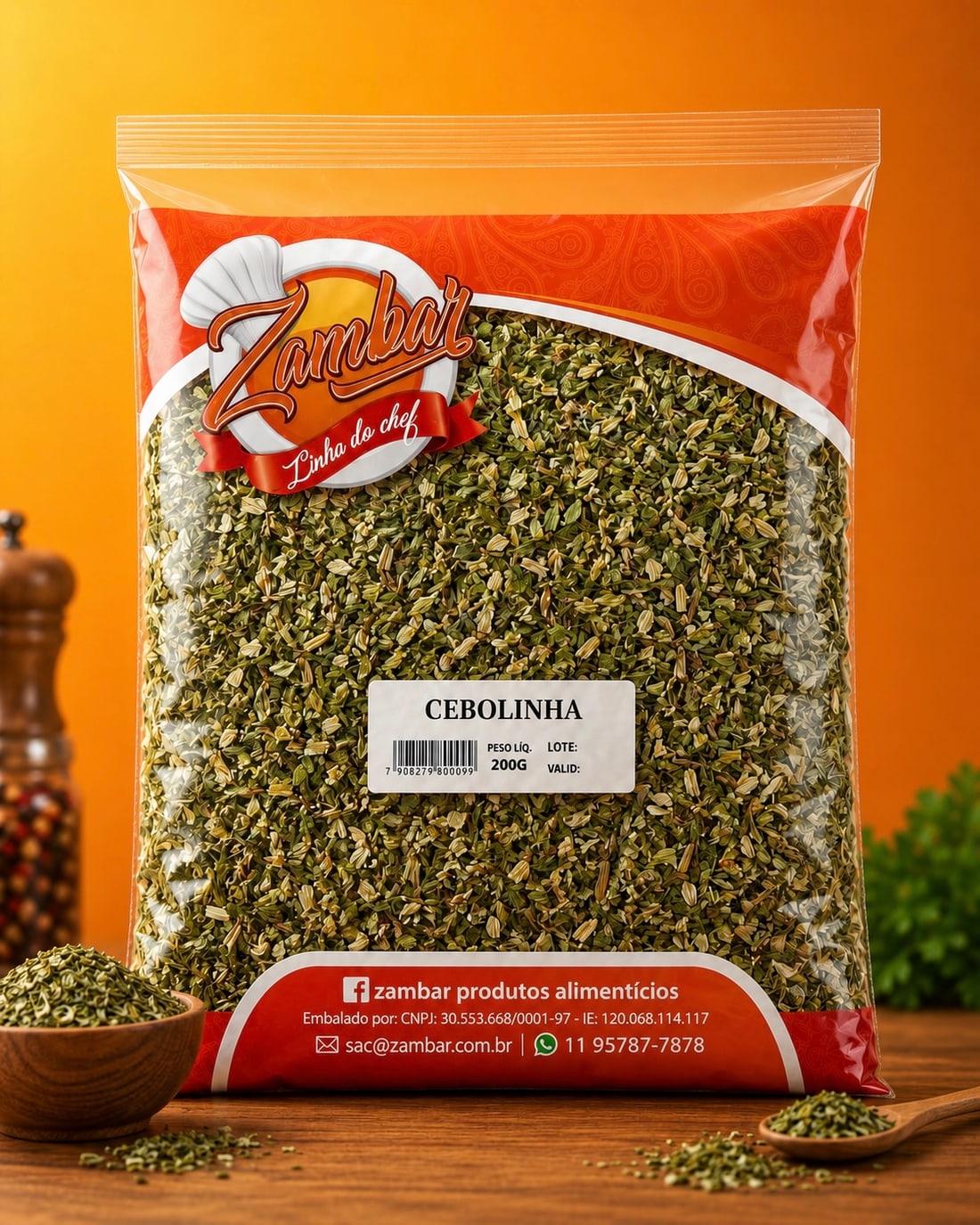Cebolinha Linha do Chef Zambar 200 g