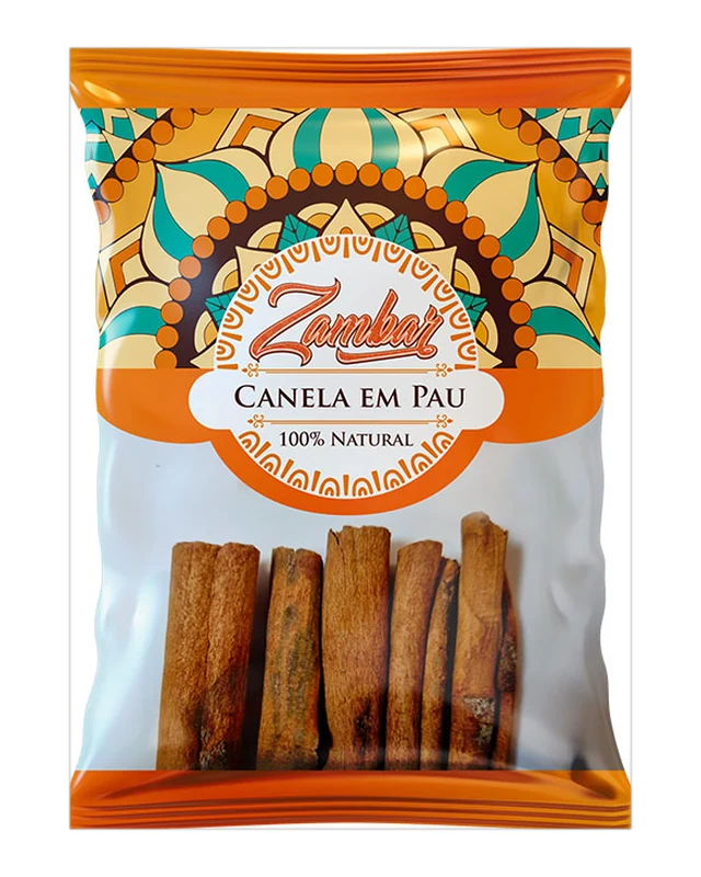 Embalagem de Canela em Pau — Zambar
