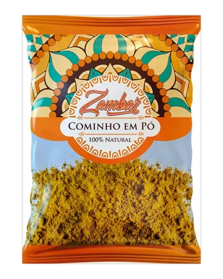 Embalagem de Cominho em Pó — Zambar