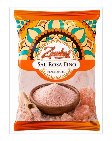 Embalagem de Sal Rosa Fino — Zambar