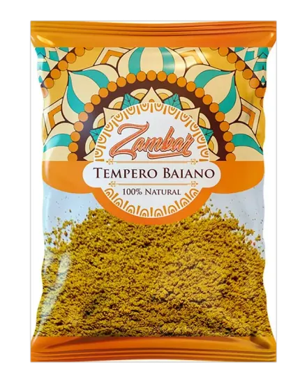 Embalagem de Tempero Baiano — Zambar