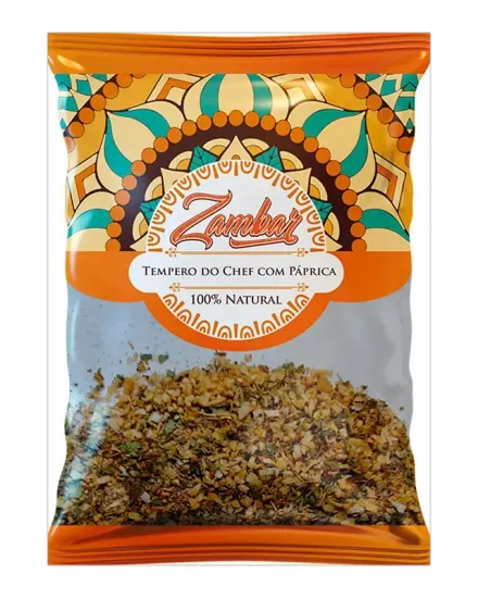 Embalagem de Tempero do Chef com Páprica — Zambar
