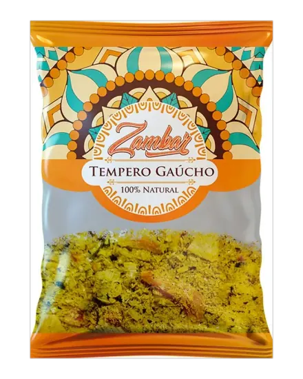 Embalagem de Tempero Gaúcho — Zambar