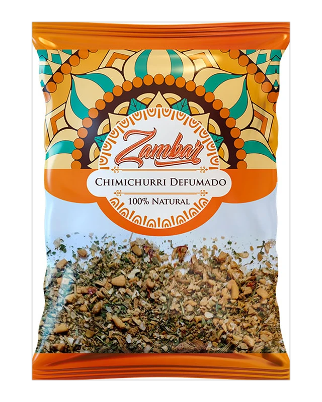 Embalagem de Chimichurri Defumado — Zambar