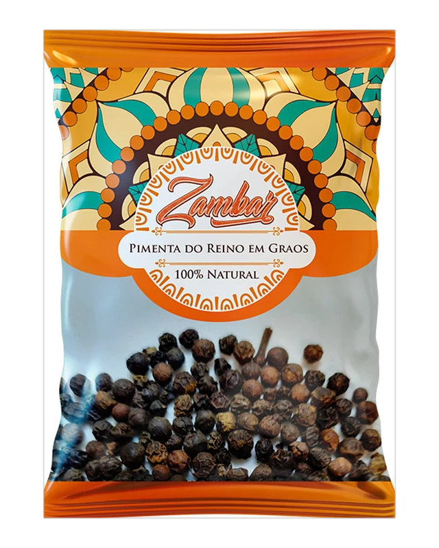 Embalagem de Pimenta do Reino em Grãos — Zambar