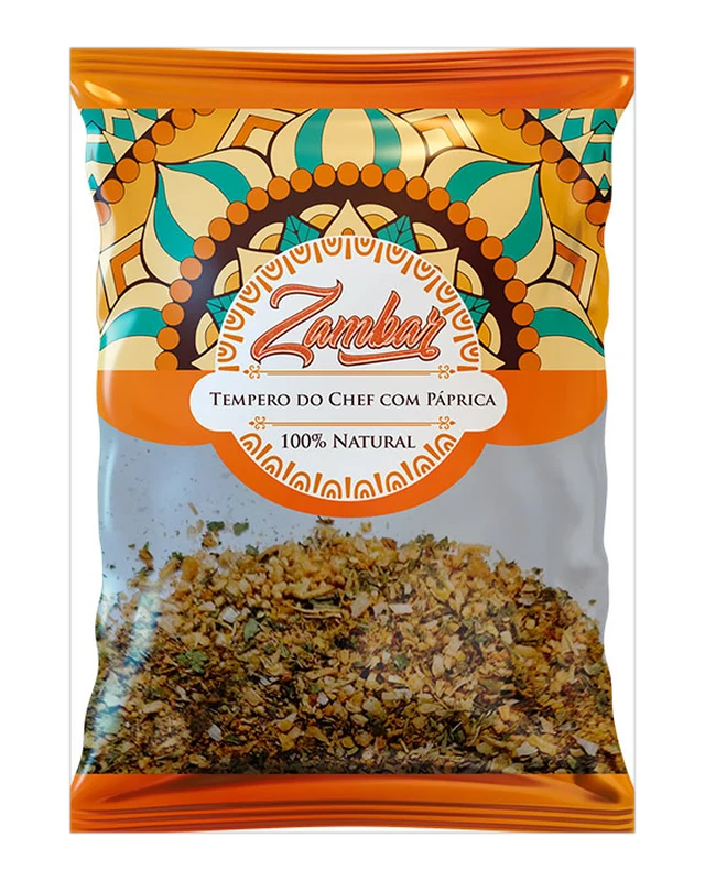 Embalagem de Tempero do Chef com Páprica — Zambar