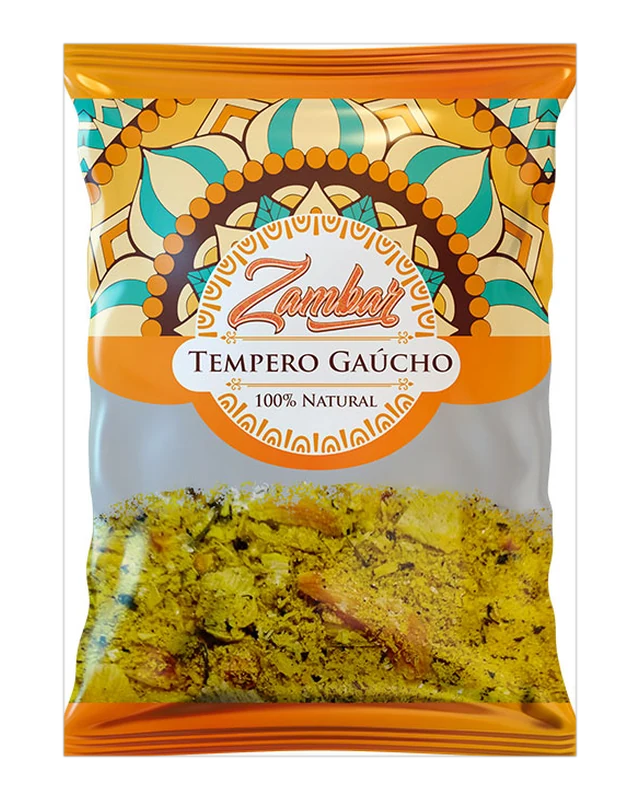 Embalagem de Tempero Gaúcho — Zambar